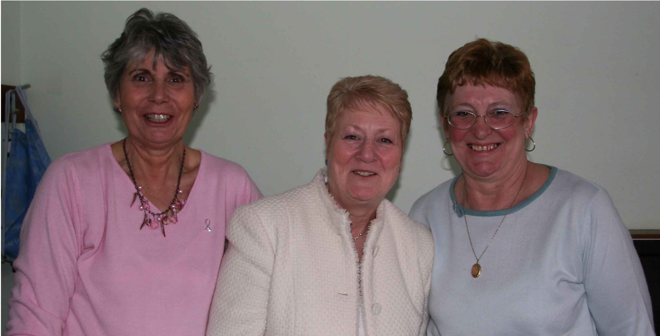 left to right Pat, Cherry and Ann